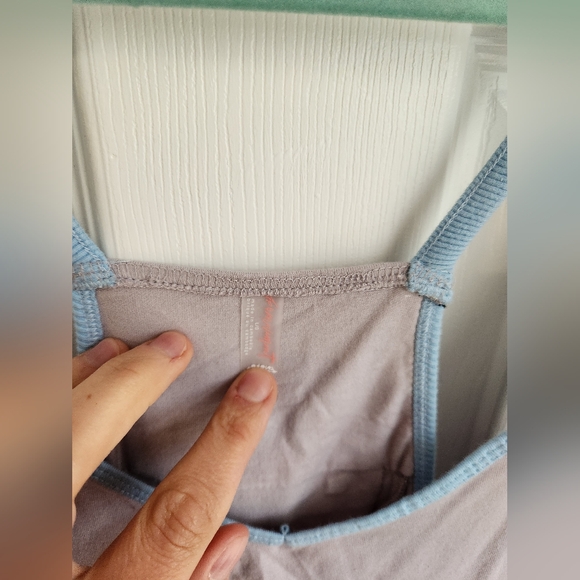 008. Free People Hot Shot Onesie Colorblock in Raindrop Combo - Picture 2 of 4